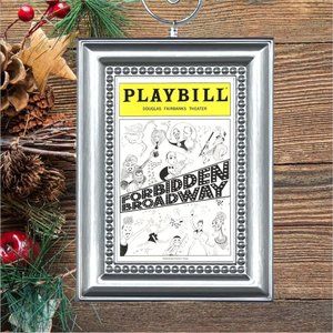 Forbidden Broadway Musical Playbill‎ Christmas Tree Ornament